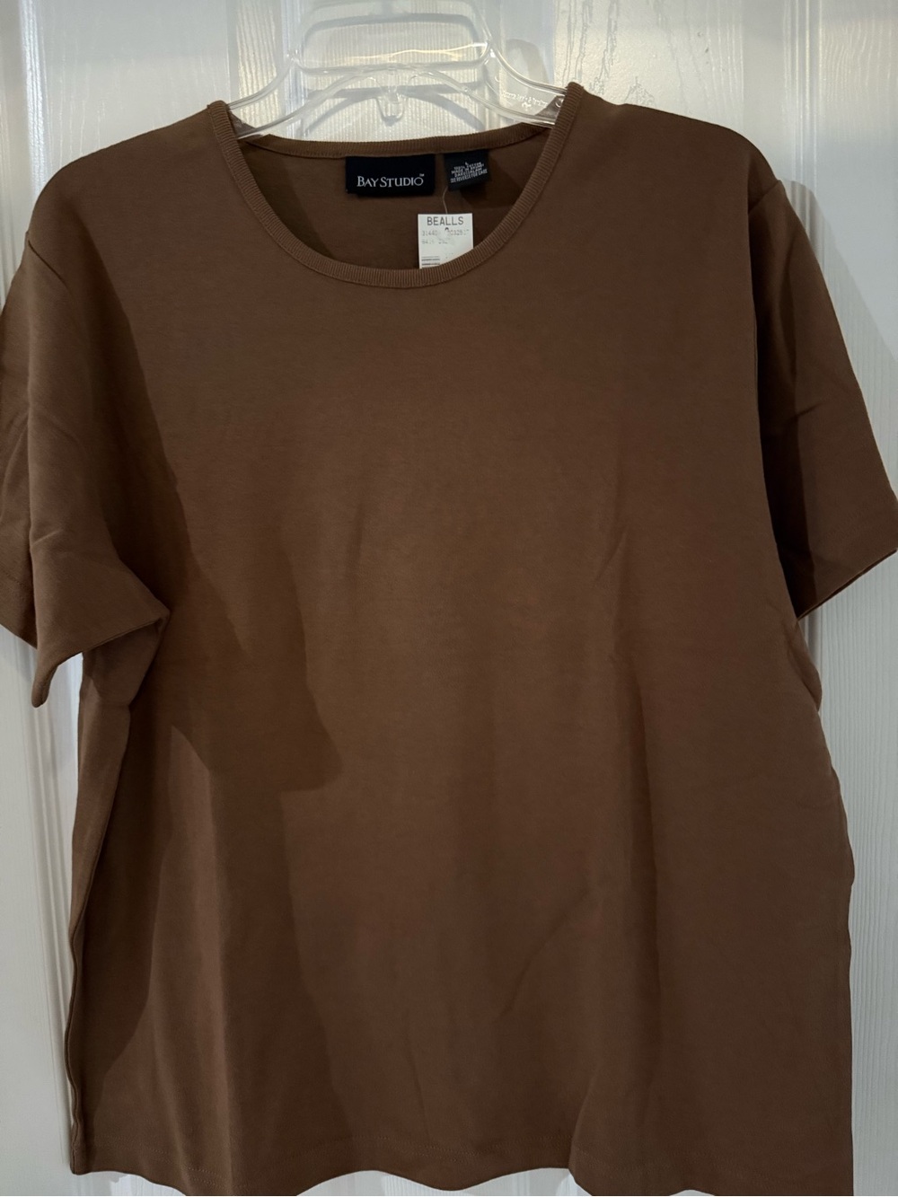 Bay Studio Classic Crew Neck T‑Shirt in Brown L